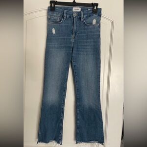 Frame Denim Blue Flare Jeans